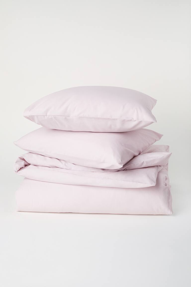 H&M Conjunto de funda nórdica doble de algodón - Verde salvia - HOME