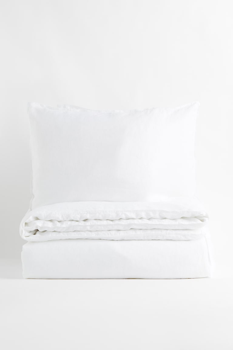 H&M Conjunto De Funda Nórdica Doble De Lino - Arena - HOME