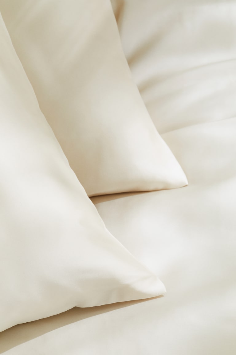 H&M Conjunto De Funda Nórdica Doble De Satén - Marrón - HOME