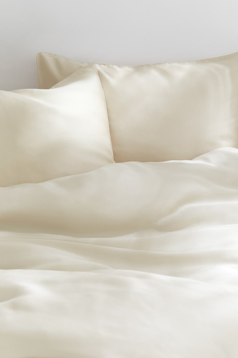 H&M Conjunto De Funda Nórdica Doble De Satén - Rosa Melocotón - HOME