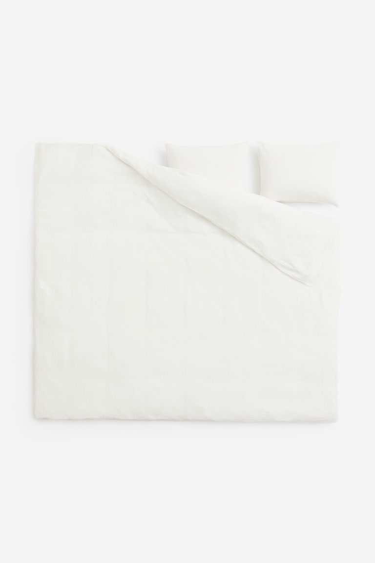 H&M Conjunto De Funda Nórdica Doble En Muselina - Beige - HOME