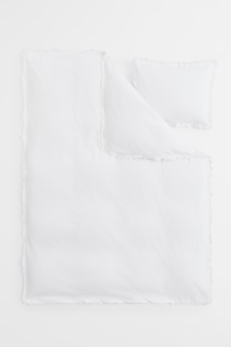 H&M Conjunto De Funda Nórdica Individual Con Brida - Beige Grisáceo - HOME