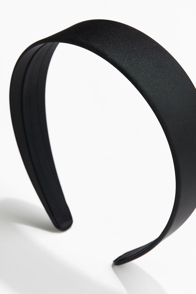 H&M Diadema De Satén - Beige/Estampado De Leopardo - MUJER