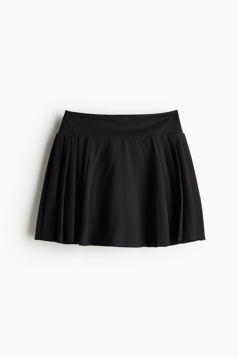 H&M Falda de tenis plisada en DryMove™ - Negro - MUJER