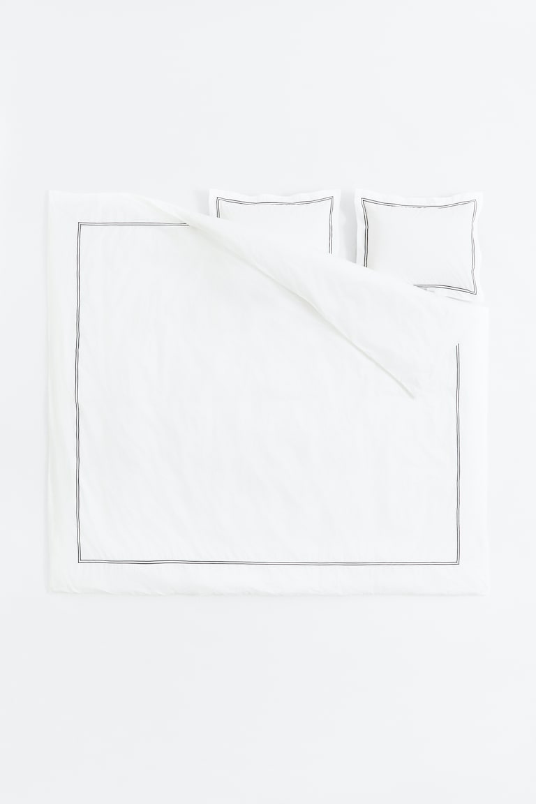 H&M Funda Nórdica Doble En Percal De Algodón - Blanco - HOME