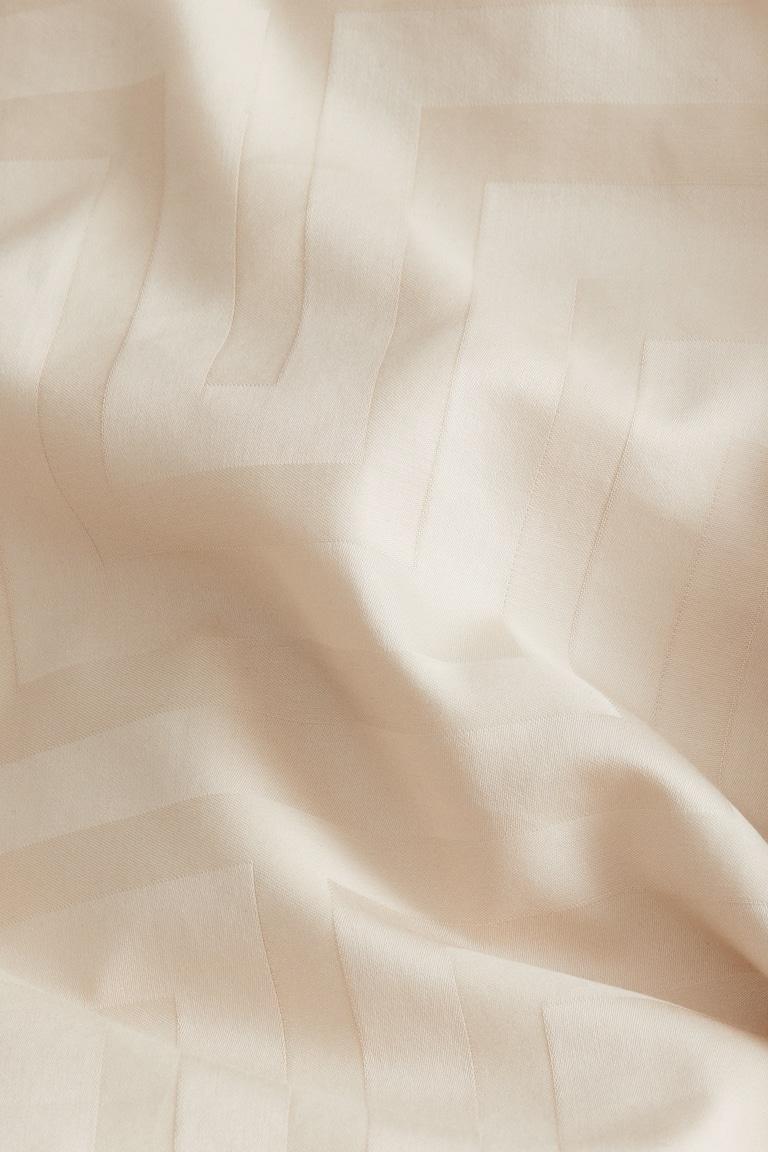 H&M Funda Nórdica Doble En Satén De Algodón - Gris Antracita/Estampado - HOME