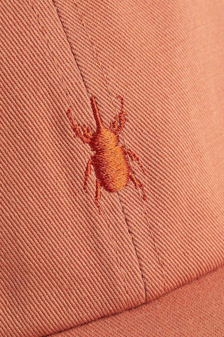 H&M Gorra De Algodón Con Bordado - Azul Denim/Colibrí - HOMBRE