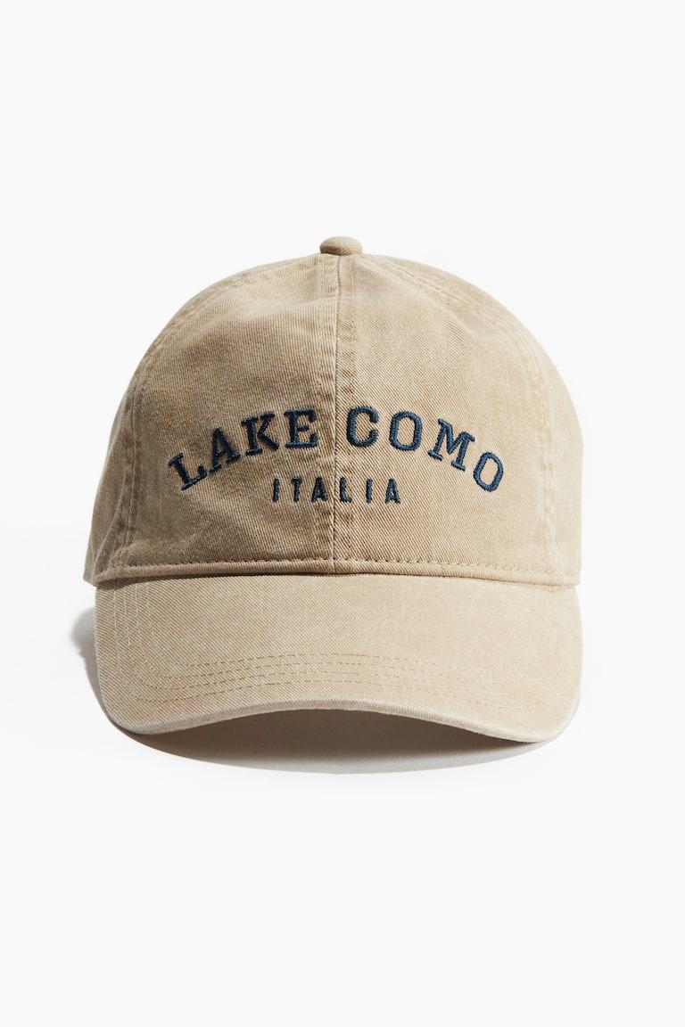 H&M Gorra De Sarga Con Motivo Bordado - Rojo/París - MUJER