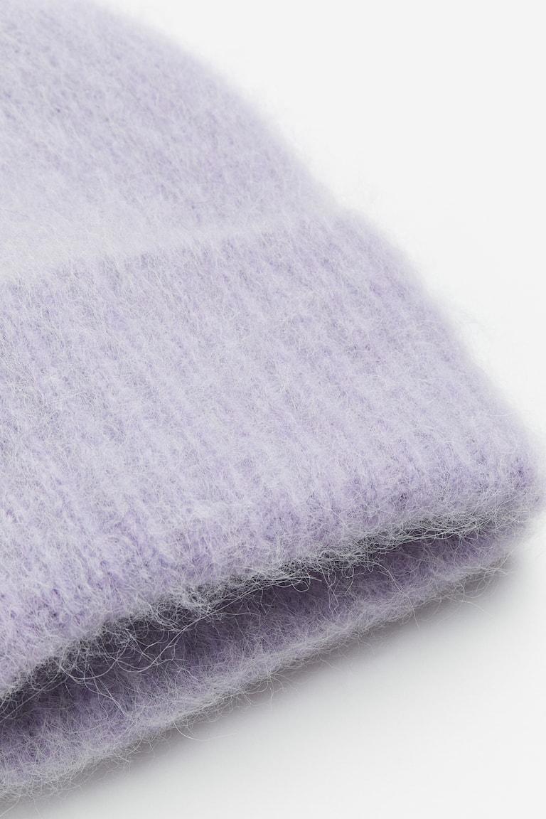 H&M Gorro En Punto Acanalado De Mezcla De Alpaca - Negro - MUJER
