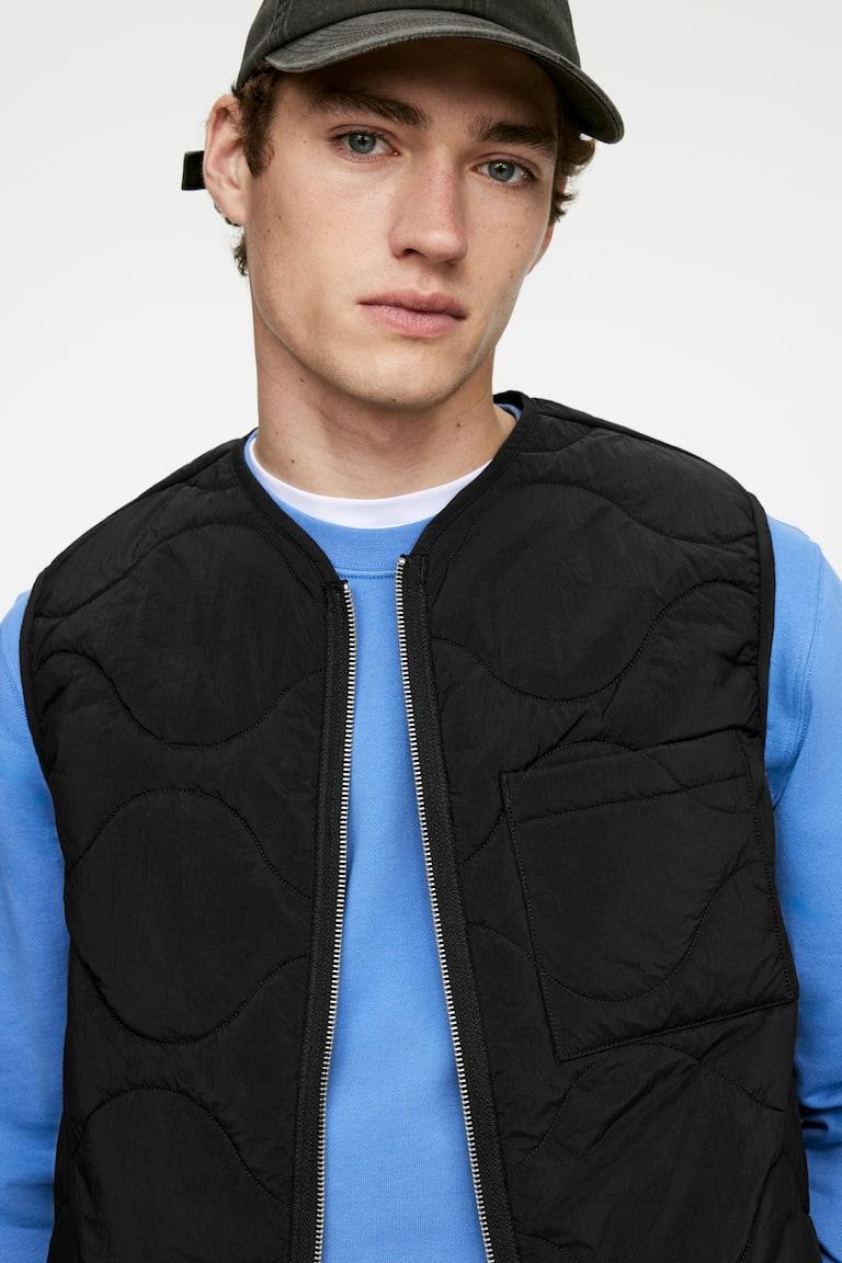 H&M 2-in-1 Quilted Liner Vest - Verde - HOMBRE