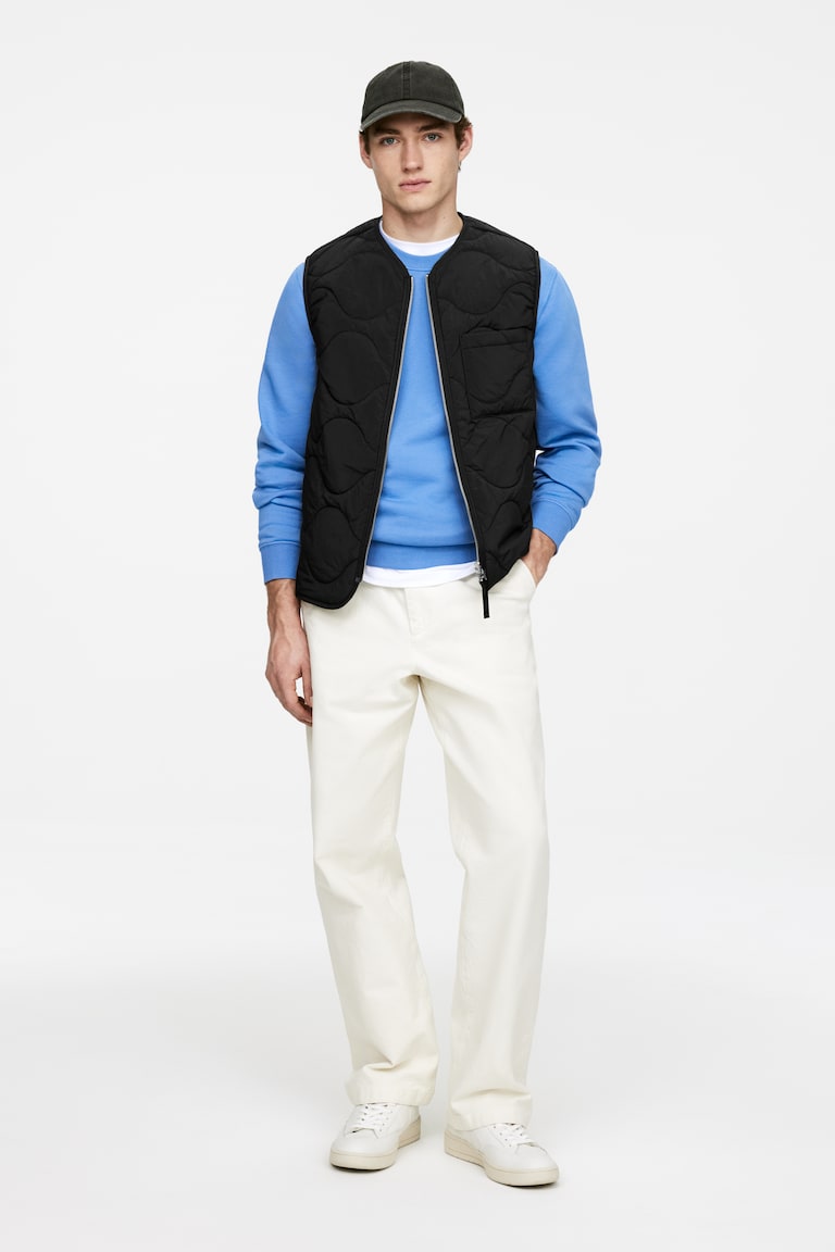 H&M 2-in-1 Quilted Liner Vest - Verde - HOMBRE
