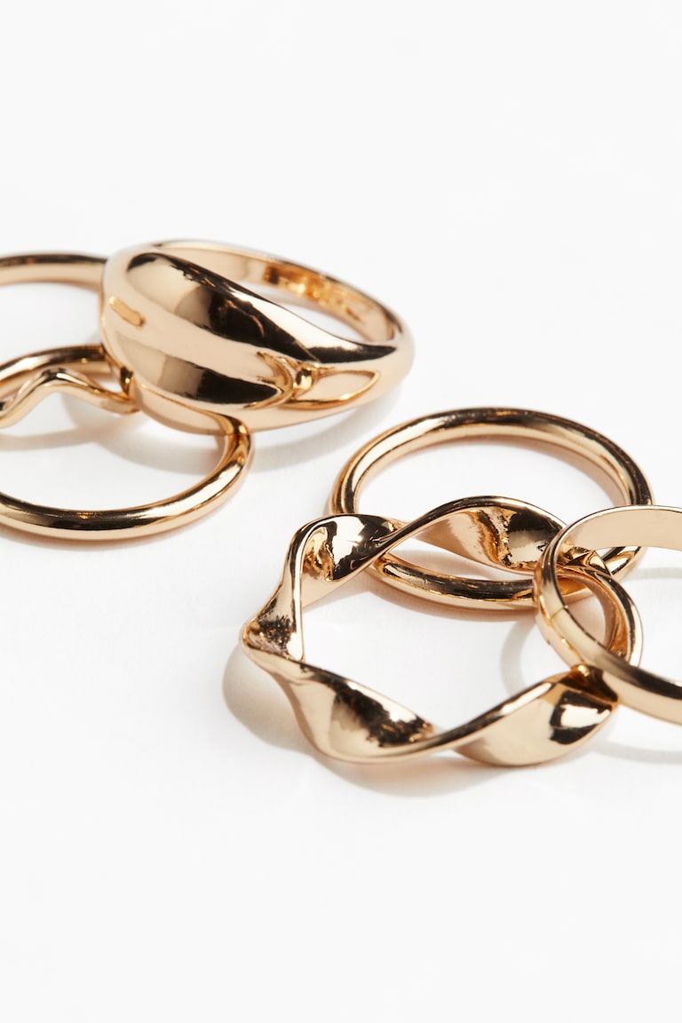 H&M 6-pack Rings - Plateado - MUJER