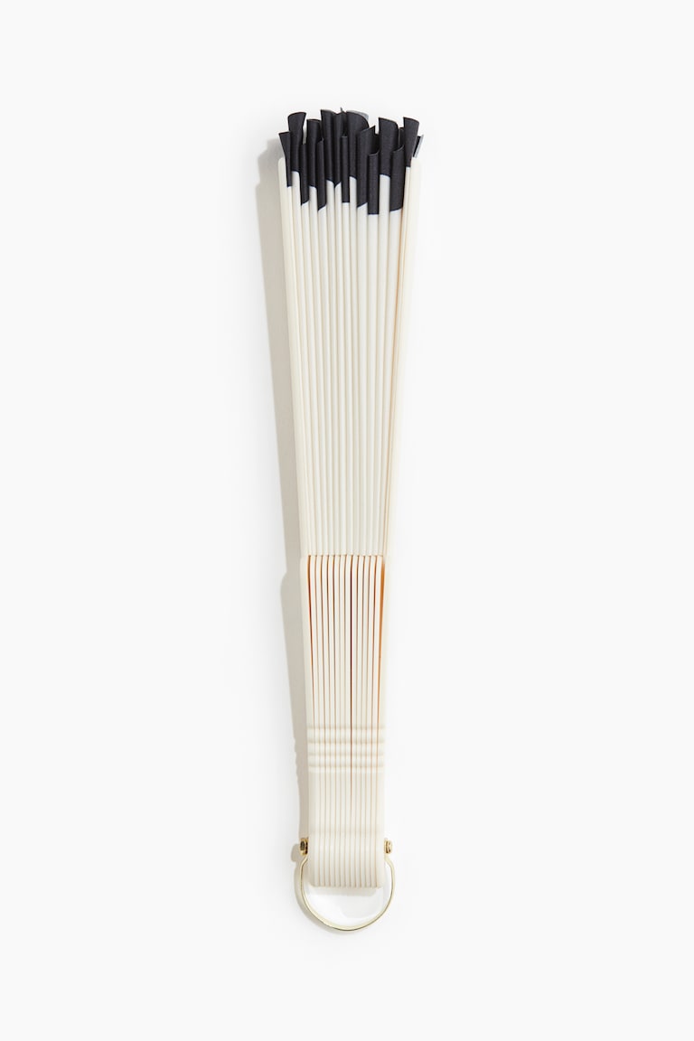 H&M Abanico Festoneado - Negro/Blanco - MUJER