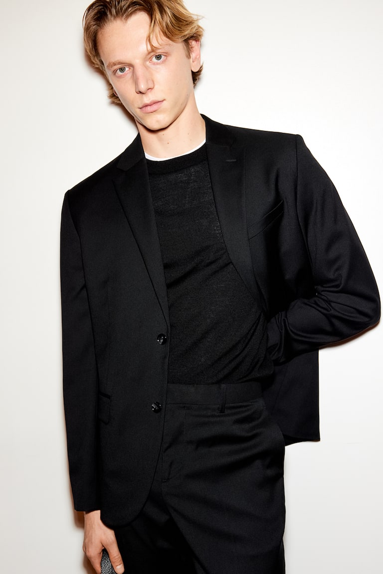 H&M Americana Slim Fit - Azul marino - HOMBRE