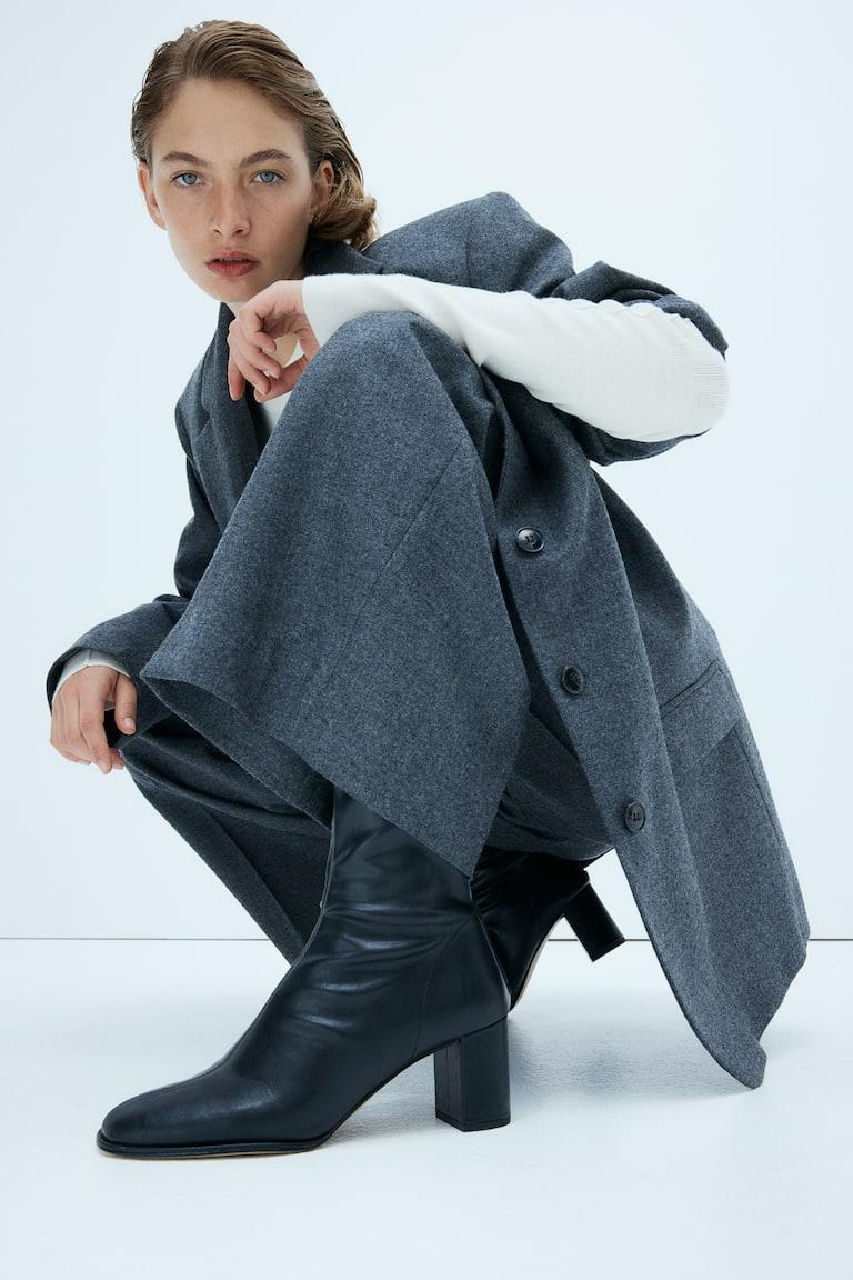 H&M Ankle-high sock boots - Marrón - MUJER