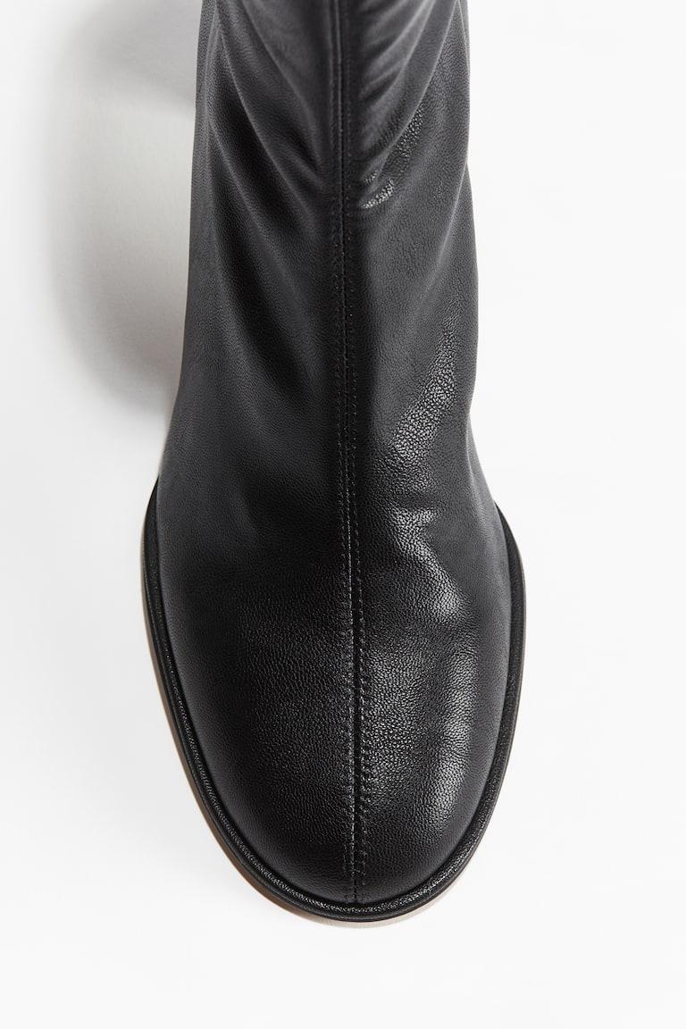 H&M Ankle-high Sock Boots - Negro - MUJER