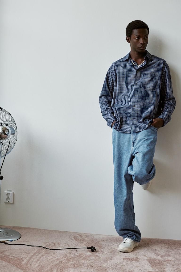 H&M Baggy Jeans - Azul denim pálido - HOMBRE