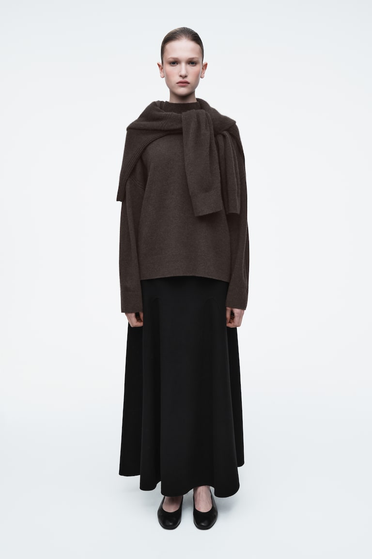 H&M BAILARINAS DE PIEL - CRUDO - MUJER