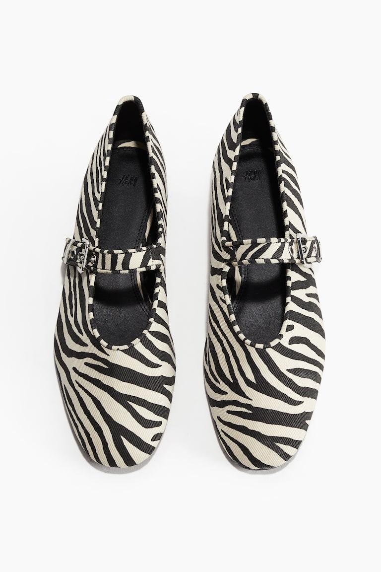 H&M Bailarinas Estilo Merceditas - Negro - MUJER