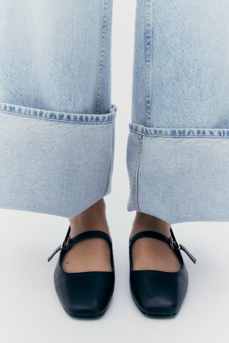 H&M Bailarinas Estilo Merceditas - Plateado - MUJER