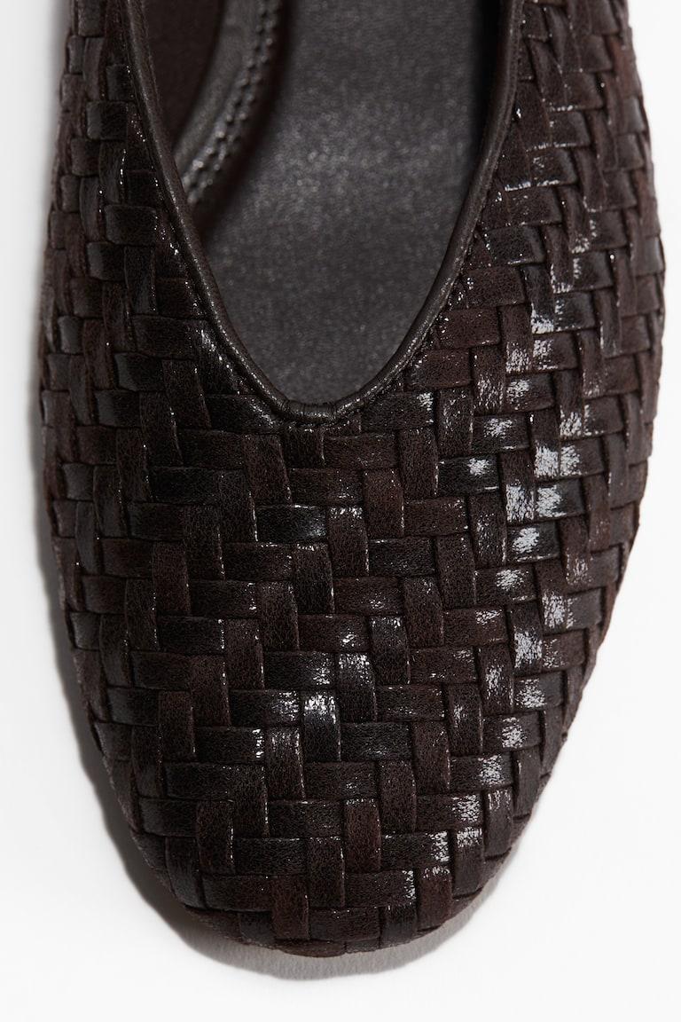 H&M Bailarinas Trenzadas - Negro - MUJER