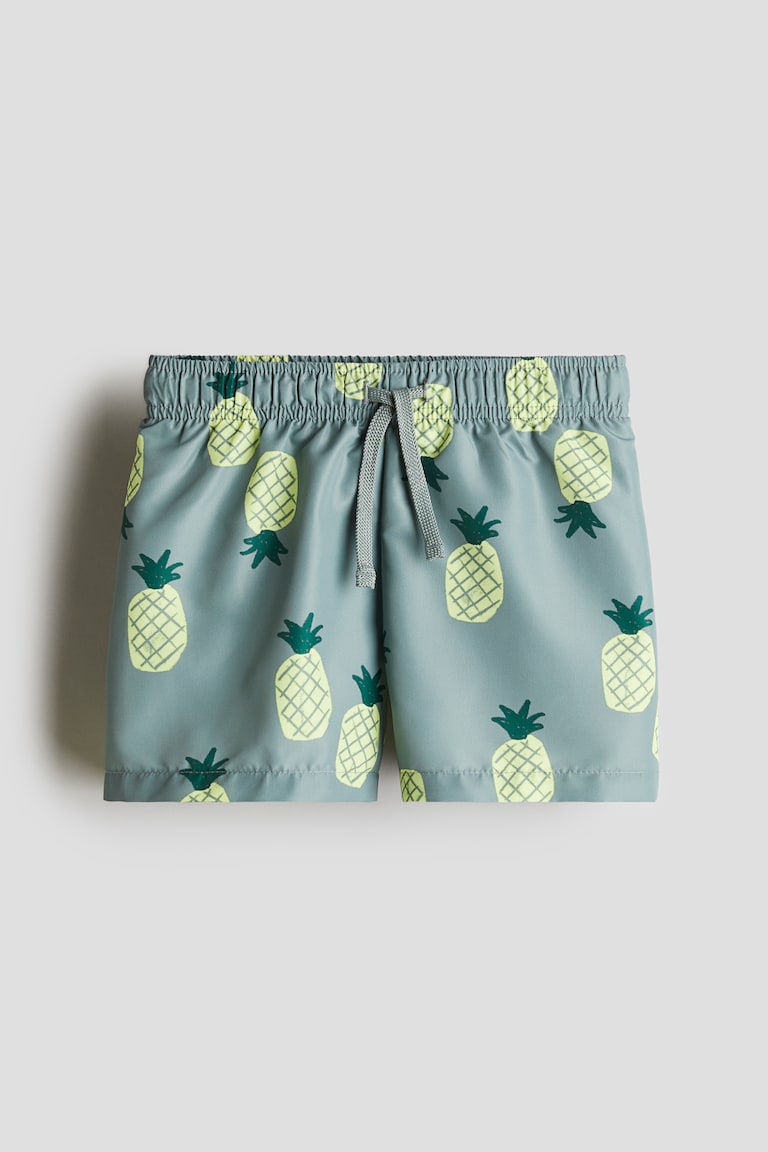 H&M Bañador estampado - Turquesa/Palmeras - NIÑOS