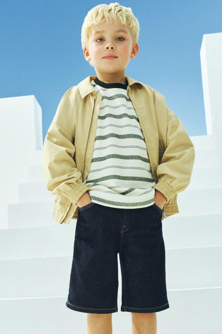 H&M Bermudas Vaqueras Loose Fit - Azul Denim - NIÑOS