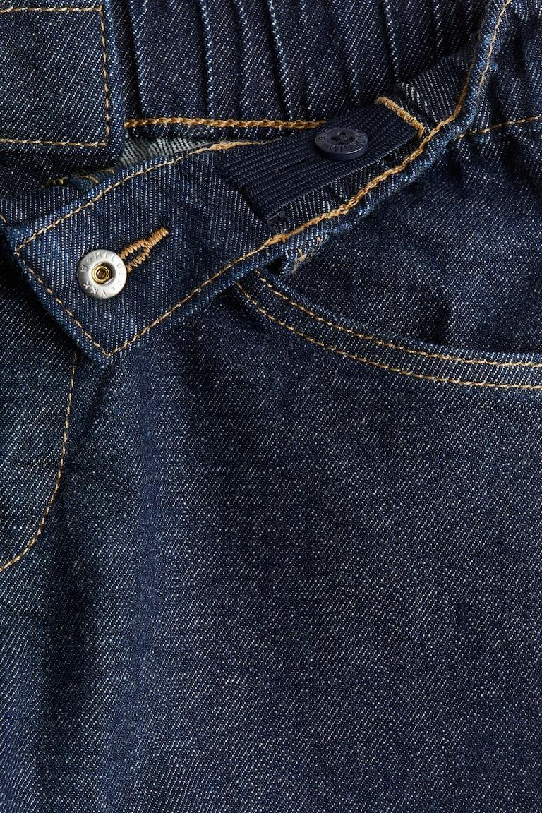 H&M Bermudas Vaqueras Loose Fit - Crema - NIÑOS