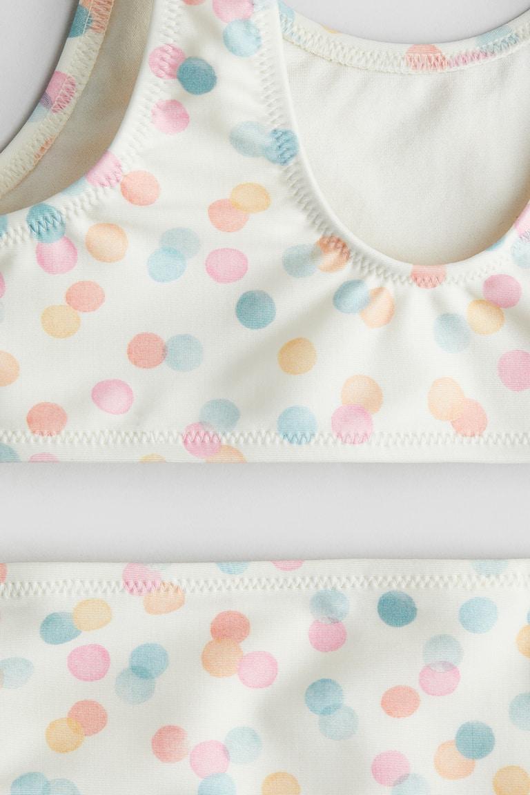 H&M Bikini Estampado - Crema/Lunares - NIÑOS