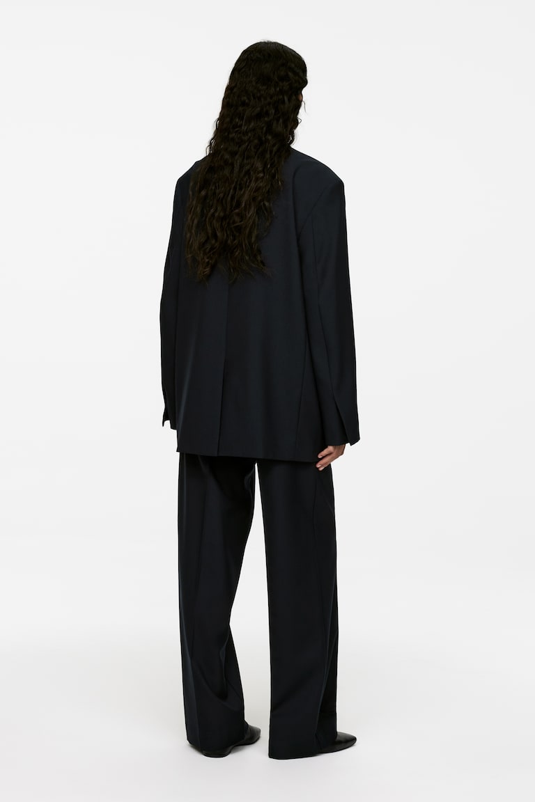 H&M Blazer De Lana Oversize - Beige - MUJER