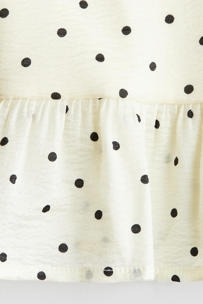 H&M Blusa Con Peplo - Rosa Empolvado - NIÑOS