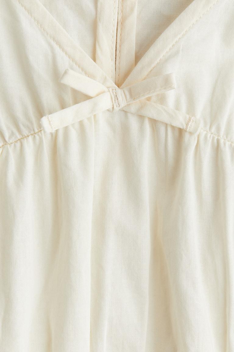 H&M Blusa De Algodón Con Peplo - Rosa Claro - NIÑOS