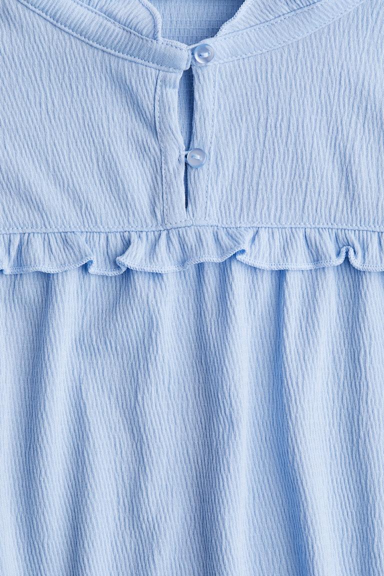 H&M Blusa Efecto Arrugado - Azul Claro - NIÑOS