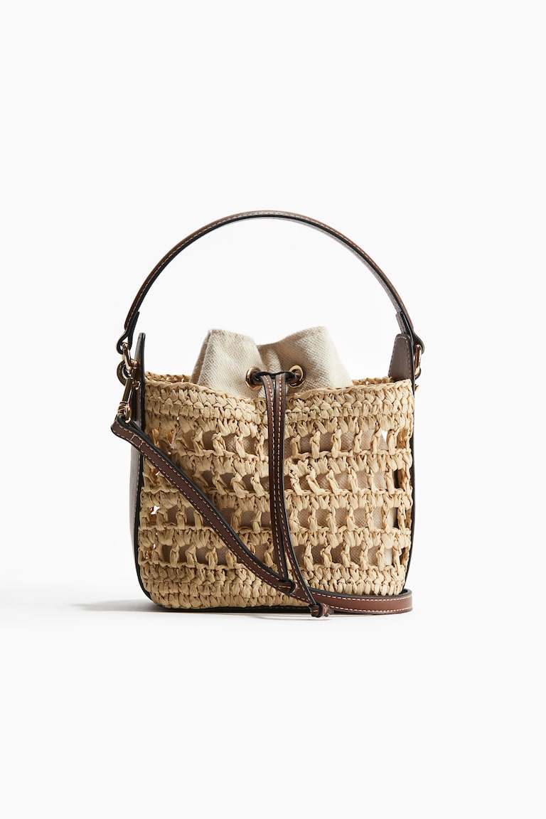 H&M Bolso Cruzado De Paja - Beige - MUJER