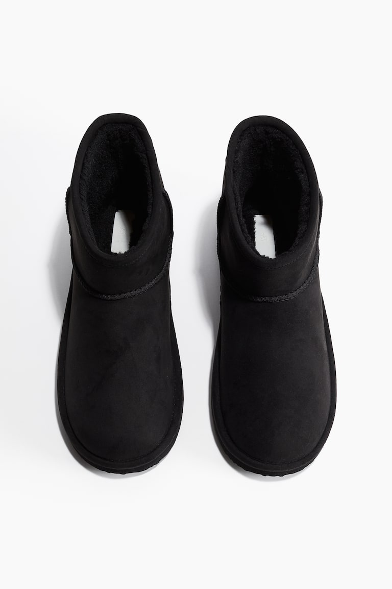 H&M Botas Con Forro Cálido - Beige Claro - MUJER