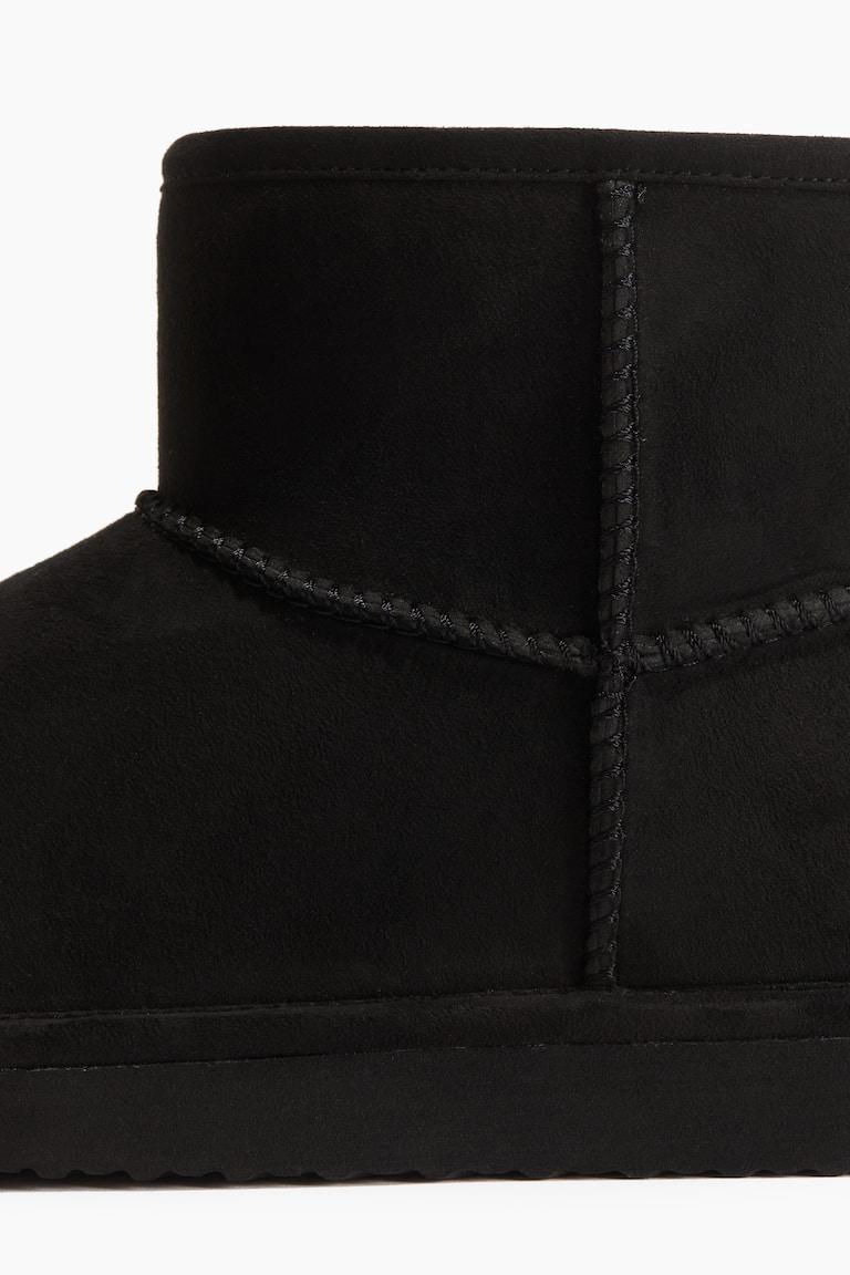 H&M Botas Con Forro Cálido - Marrón Oscuro - MUJER