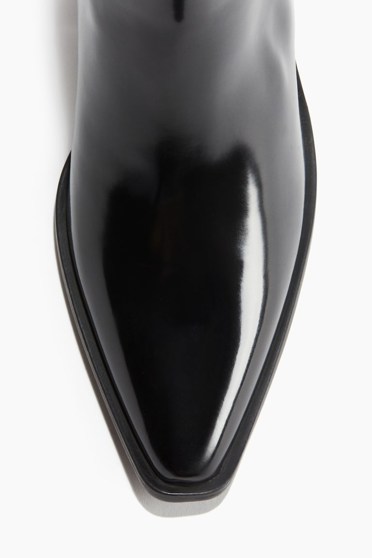 H&M Botas De Puntera Fina - Marrón Oscuro - MUJER