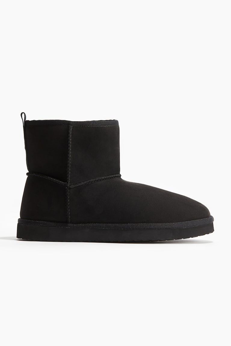 H&M Botas sin cierre con forro cálido - Negro - HOMBRE