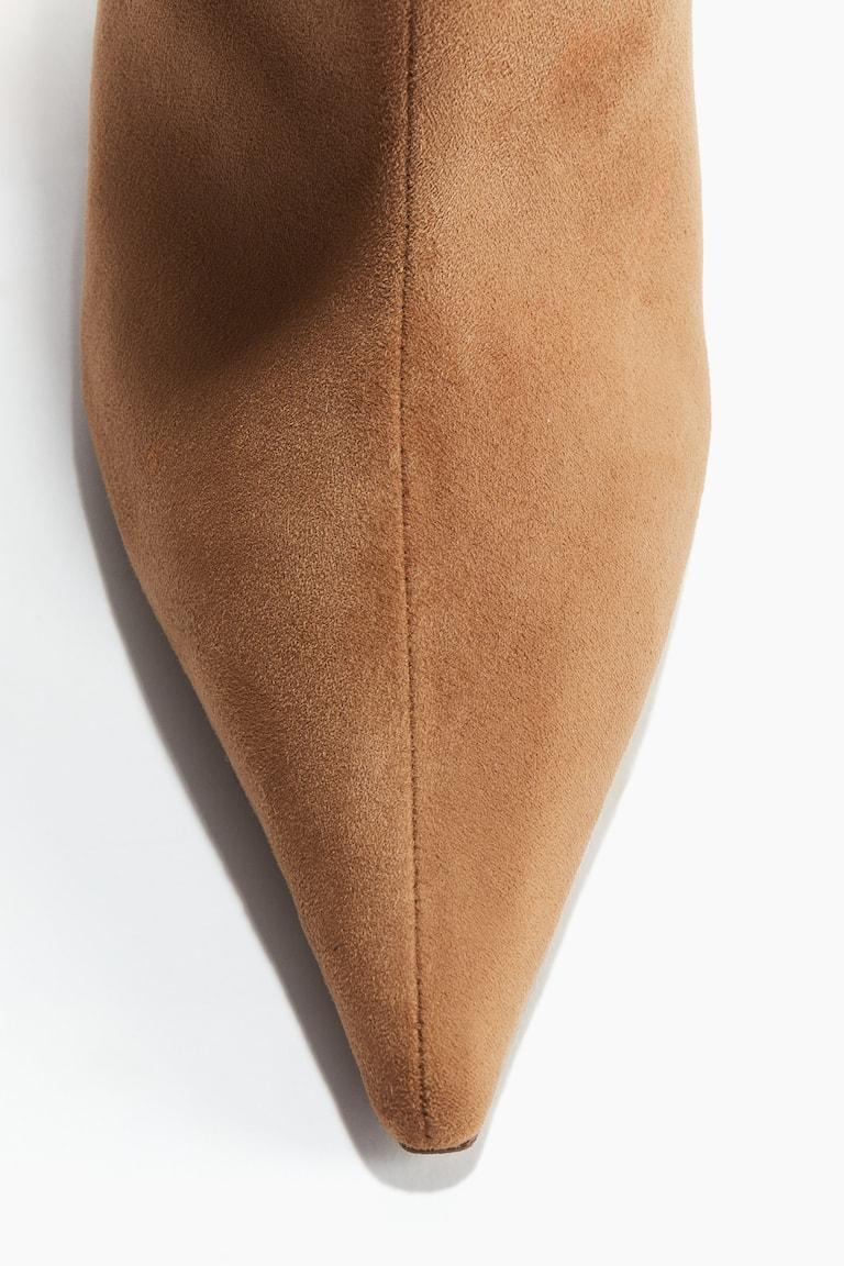 H&M Botines De Tacón - Plateado - MUJER