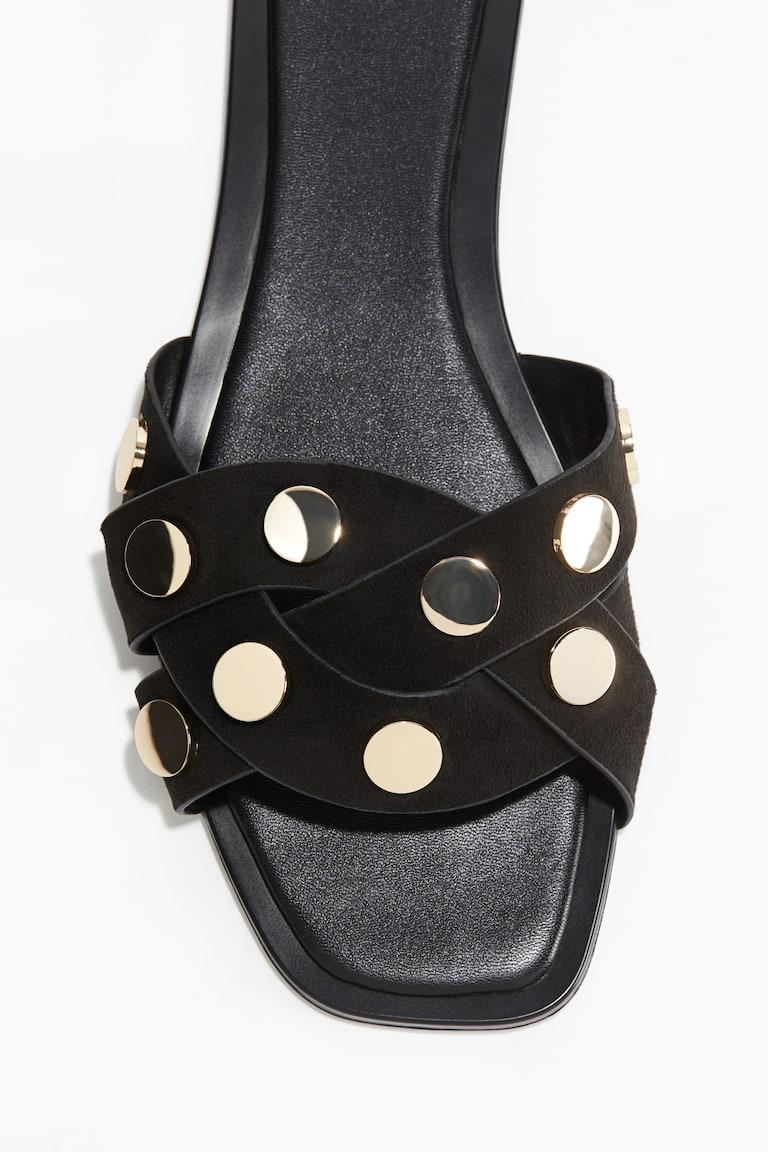 H&M Braided Sandals - Marrón/Dorado - MUJER