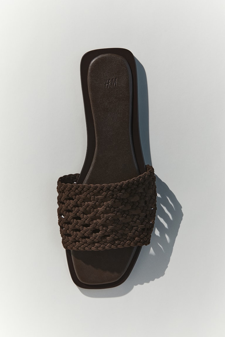 H&M Braided sandals - Marrón oscuro - MUJER