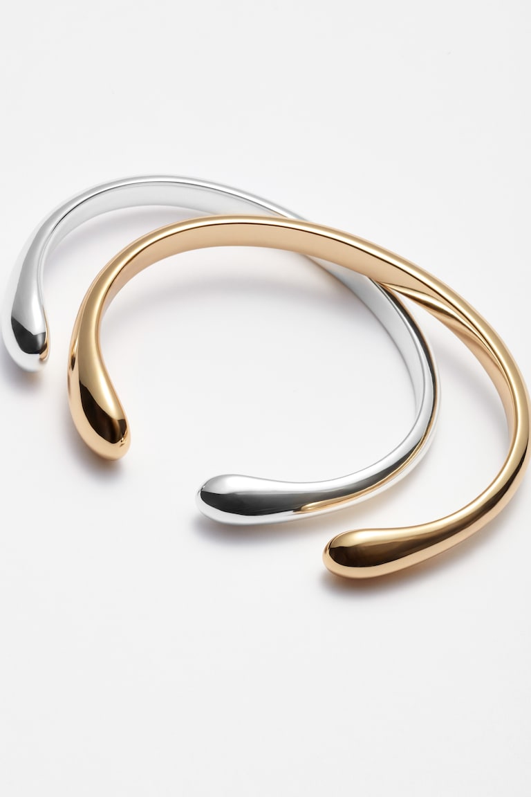 H&M Brazalete Abierto Minimalista - Oro - MUJER