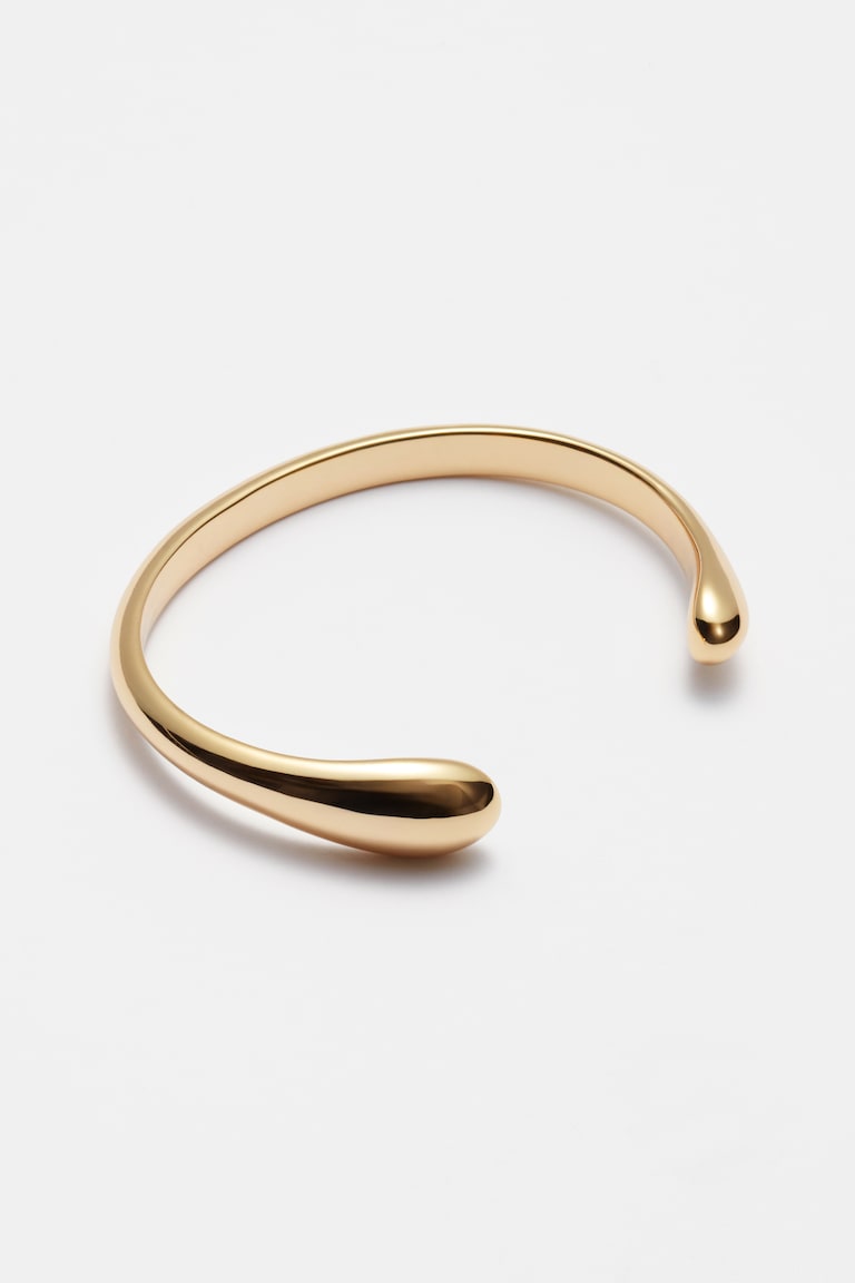 H&M Brazalete abierto minimalista - Plata - MUJER