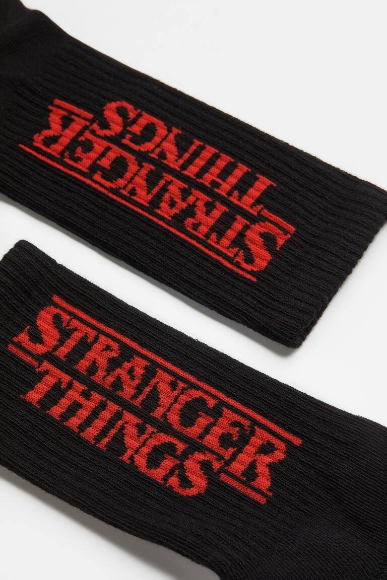 H&M Calcetines Con Motivo - Blanco/Basquiat - HOMBRE