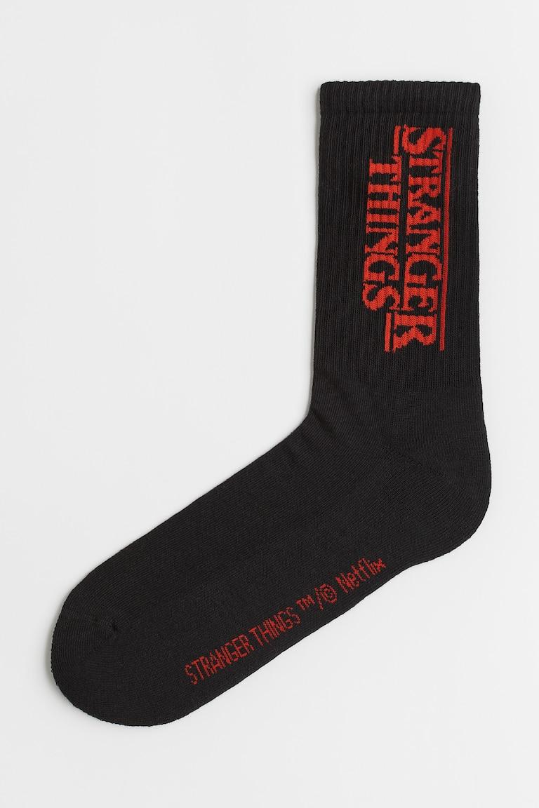 H&M Calcetines con motivo - Blanco/Basquiat - HOMBRE