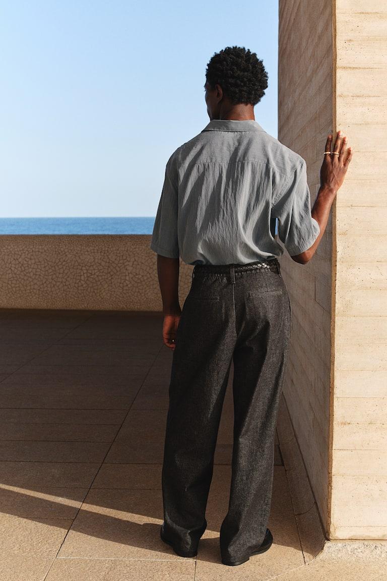 H&M Camisa Cargo Regular Fit - Beige - HOMBRE