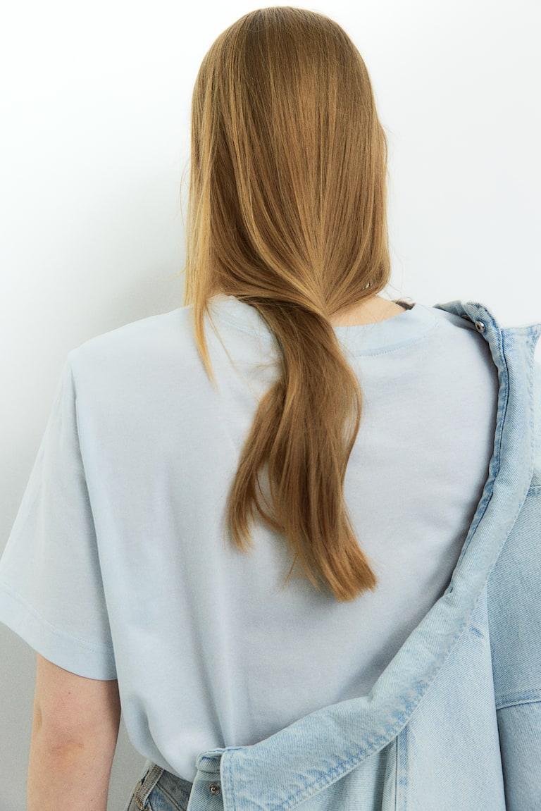 H&M Camiseta Con Estampado - Blanco/Fiori - MUJER