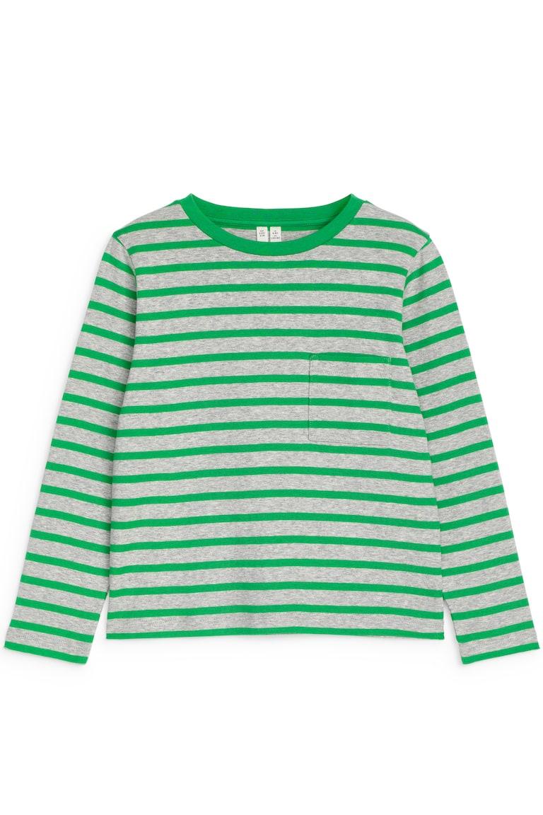 H&M Camiseta de manga larga - Green/Grey - NIÑOS