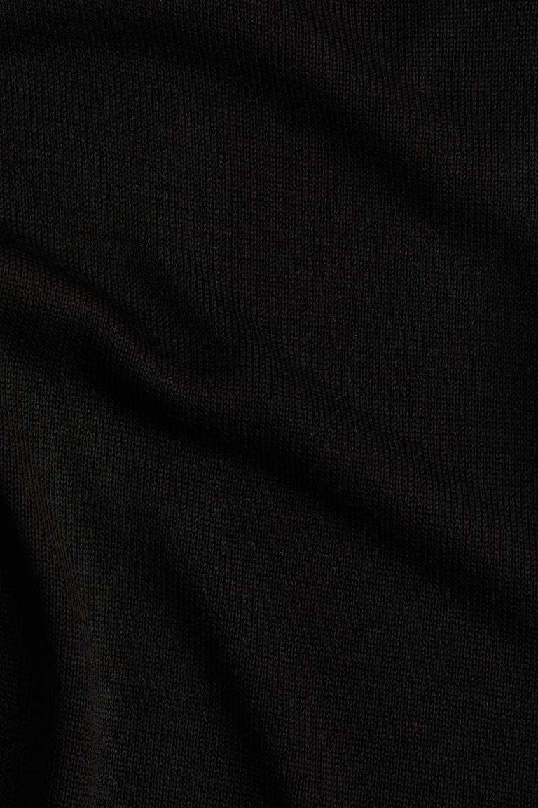 H&M Camiseta De Punto - Negro - MUJER