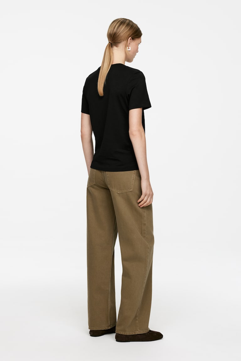 H&M Camiseta Ligera LILY - Negro - MUJER